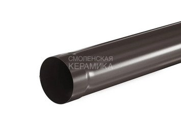 Труба водосточная ( 3.0 м) 90, AQUASYSTEM (Polyester), темно-коричневый 1