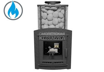 Печь банная «Атмосфера XL» сетка нержавейка с газовой горелкой 1