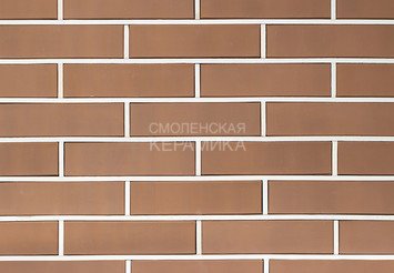 Кирпич облицовочный КЕРМА 1НФ, Терракот гладкий, утолщенная стенка 1