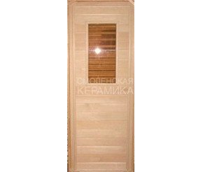Дверь банная (осина) 1,8*0,7 стекло МС-5 1