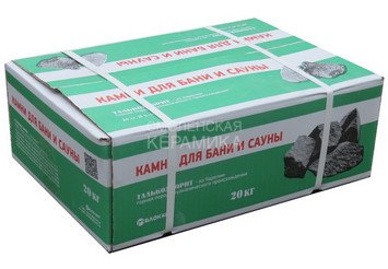 Камень д/сауны Талькохлорит обвалованный (коробка), 20кг (С.) 1