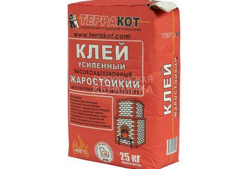 Клей жаростойкий усиленный «Терракот», 25 кг 2