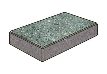 Гранитная тротуарная плитка Готика, Картано Granite FINO, 300x150x100, Порфир 1