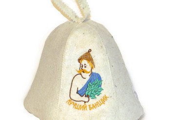 Шапка д/сауны вышивка Лучший банщик (ЭС) 1