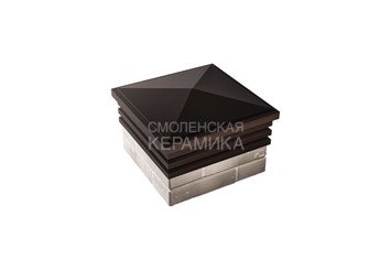 Колпак Zking Bona 385 х 385 с посадкой на 1,5 кирпича коричневый 1