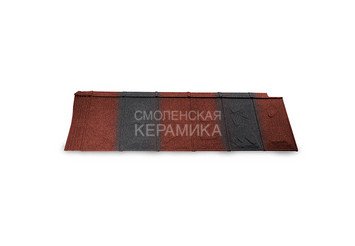 Композитная черепица Metrotile ISLATE Красно-чёрный 1