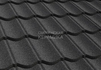 Композитная черепица AeroDek Традиция Антрацит (07) 1