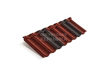 Композитная черепица Metrotile METROBOND Красно-чёрный 1