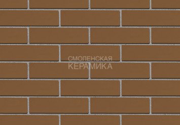 Кирпич облицовочный керамический ЖКЗ Темно-коричневый Гладкий 0,7НФ 7
