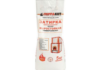 Затирка жаростойкая белая «Терракот», 5 кг 2
