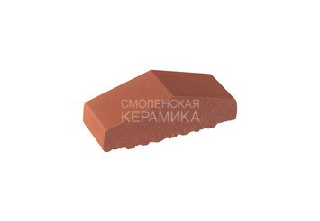 Профильный кирпич полнотелый King Klinker 180/120x65x58 рубиновый красный (01) 1