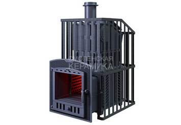 Печь чугунная для бани Технолит Гром 50 (П2) Ураган 1