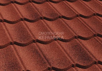 Композитная черепица AeroDek Традиция Античный красный (13) 1