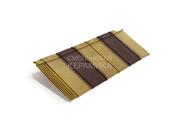 Композитная черепица Metrotile IPANEL Цедар-браун 1
