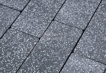Гранитная тротуарная плитка Готика, Квадрат Granite FINO, 300x300x100, Суховязкий 2