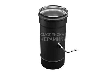 Шибер (430/0,8 мм / эмаль /600° черная) Ф150 BLACKSIDE 1