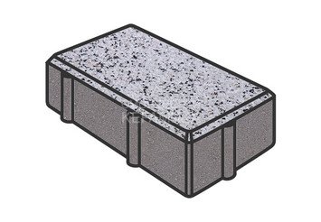 Тротуарная плитка Готика, Брусчатка Premium Gold, 200x100x80 мм, цвет Голд 3 1