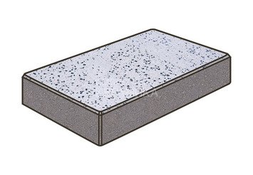 Гранитная тротуарная плитка Готика, Картано Granite FINO, 300x150x80, Покостовский 1