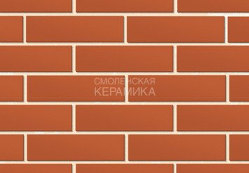 Кирпич облицовочный СТАРЫЙ ОСКОЛ Красный гладкий 0,96НФ 2