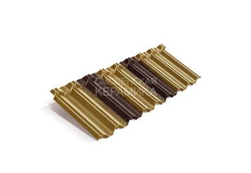 Композитная черепица Metrotile METROCLASSIC Цедар-браун 1