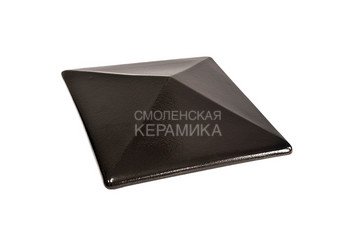 Керамическая шляпа King Klinker 445х445 ониксовый черный 1
