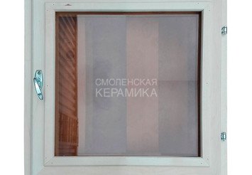 Форточка ОСИНА бронза (1стекло обычное 1тонир.) 600*600 1