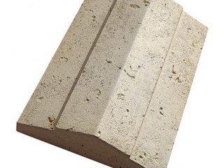 906-80 Накрывная плита White Hills двухскатная "Тиволи", 46*50, серый