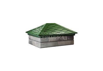 Колпак Zking Everest 520 х 390 с посадкой на 2x1,5 кирпича зеленый 3