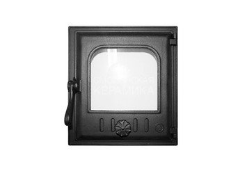Дверца каминная FIRE WAY (310х340) 250х280 со стеклом К402 1