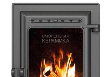 Дверка ЭВЕРЕСТ каминная 310 (Антрацит) 2