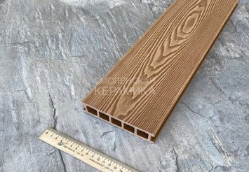 Террасная доска двусторонняя пустотелая Latitudo Euro 3D 139х27х6000 мм, Орех 3
