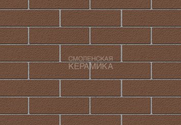 Кирпич лицевой керамический ЖКЗ Темно-коричневый Пена 1,4НФ 7